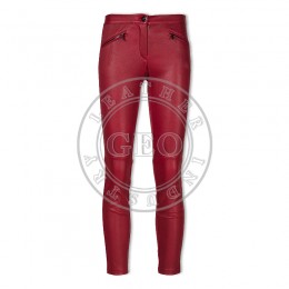 Young Lady Vogue Sheep Skin Dress Fashion Pants
